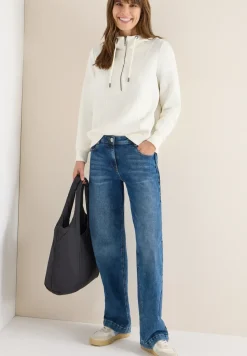 Troyer sweatshirt met capuchon