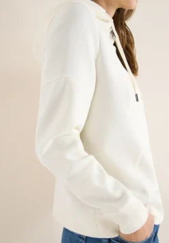Troyer sweatshirt met capuchon