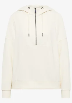 Troyer sweatshirt met capuchon
