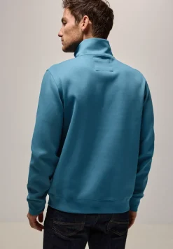 Troyer sweatshirt met rits