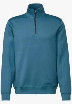 Troyer sweatshirt met rits