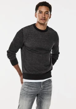 Trui in tweekleurige look