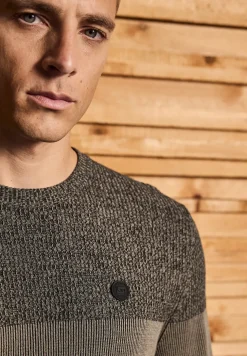 Trui in tweekleurige look