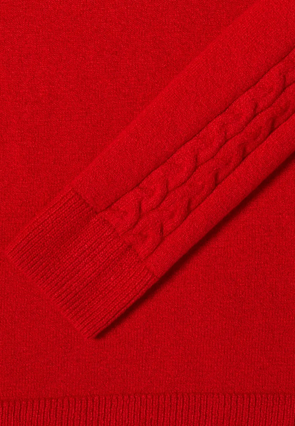 Trui met gebreid detail