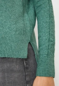 Trui met gebreid detail