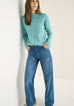 Trui met gebreid patroon