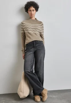 Trui met gemêleerde look
