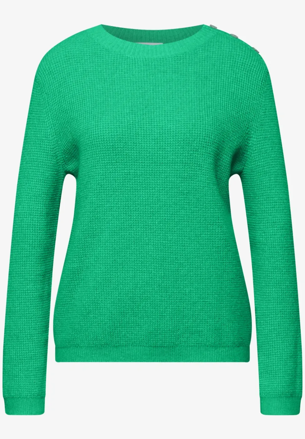 Trui met knoopdetail