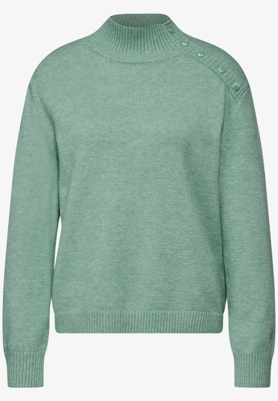 Trui met knoopdetail