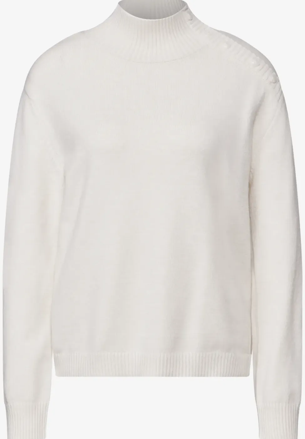 Trui met knoopdetail