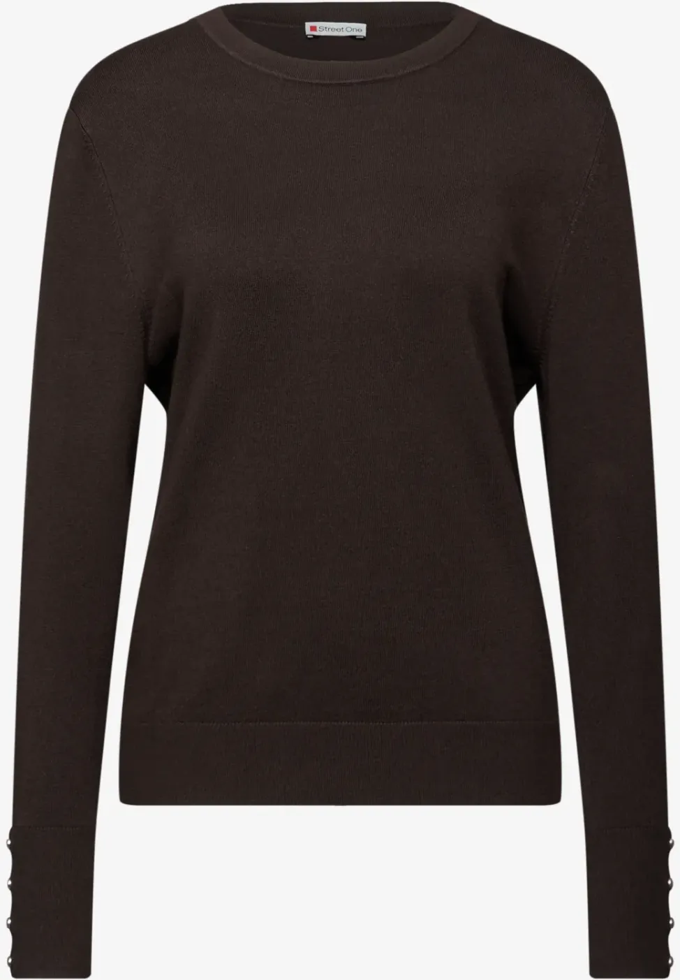 Trui met knoopdetail
