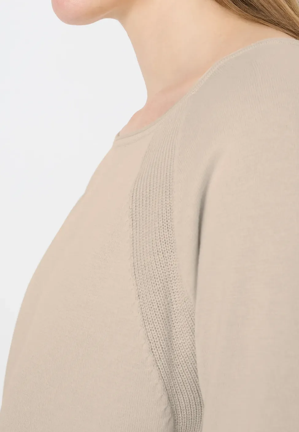 Trui met structuurdetails