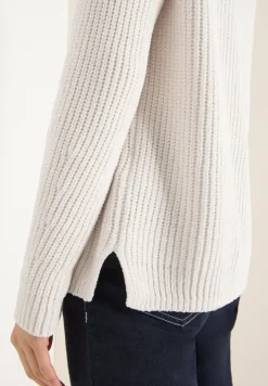 Trui van chenille met col