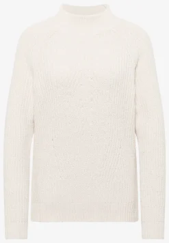 Trui van chenille met col