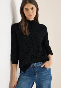 Trui van chenille met col