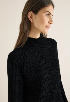 Trui van chenille met col