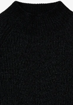 Trui van chenille met col