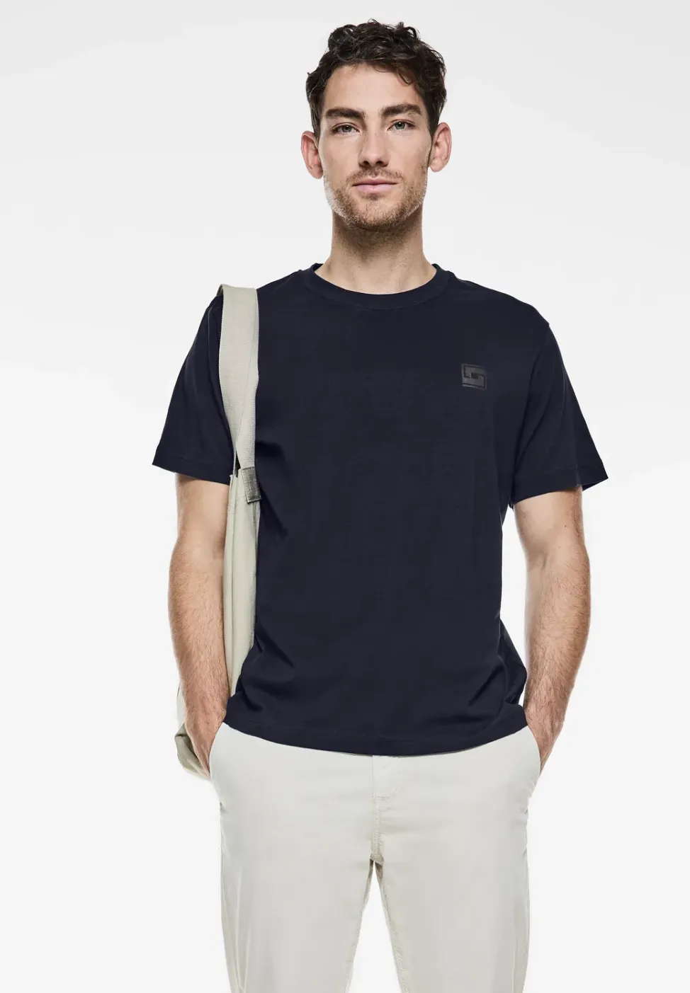T-shirt met artwork op de borst