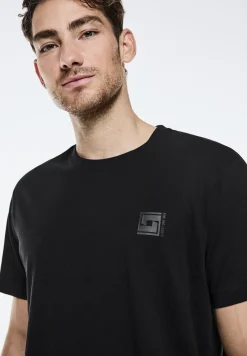 T-shirt met artwork op de borst