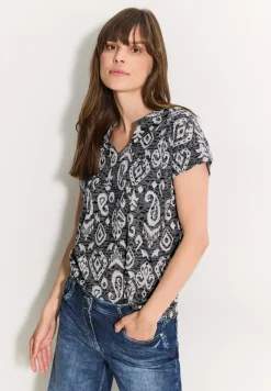 T-shirt met burn-out print
