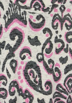 T-shirt met burnout-print