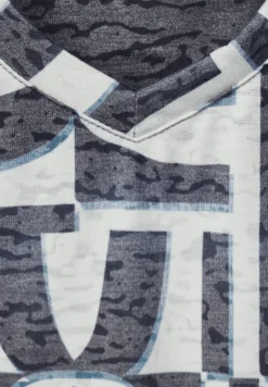 T-shirt met burnout-print
