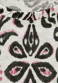 T-shirt met knoopdetail