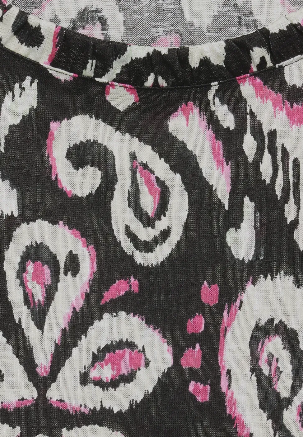 T-shirt met knoopdetail