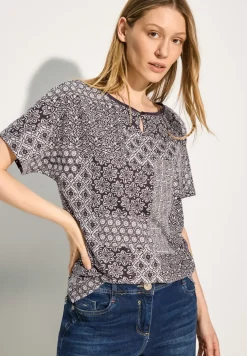 T-shirt met patchprint