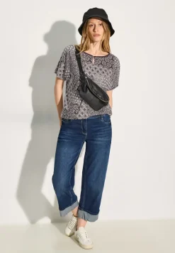 T-shirt met patchprint