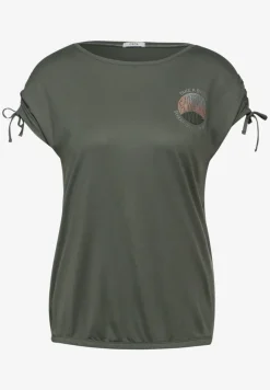 T-shirt met plooien