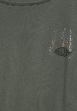 T-shirt met plooien