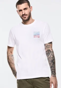 T-shirt met print op de borst