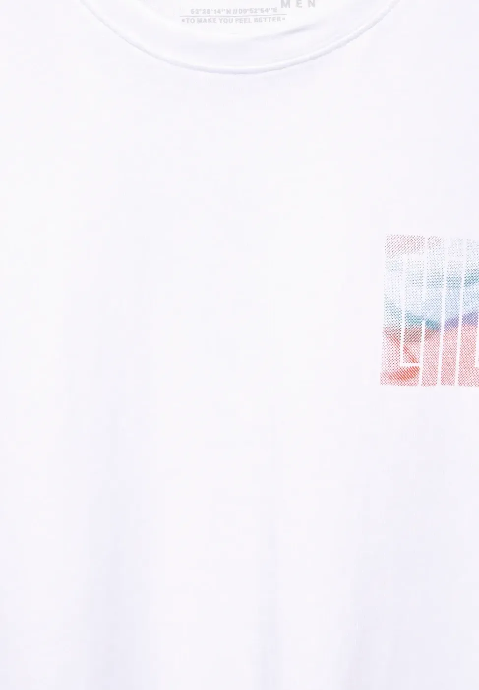 T-shirt met print op de borst