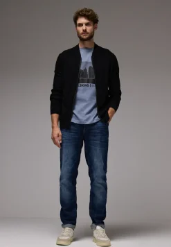 T-shirt met skyline-print