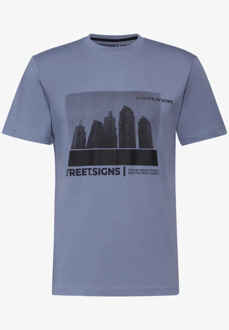 T-shirt met skyline-print