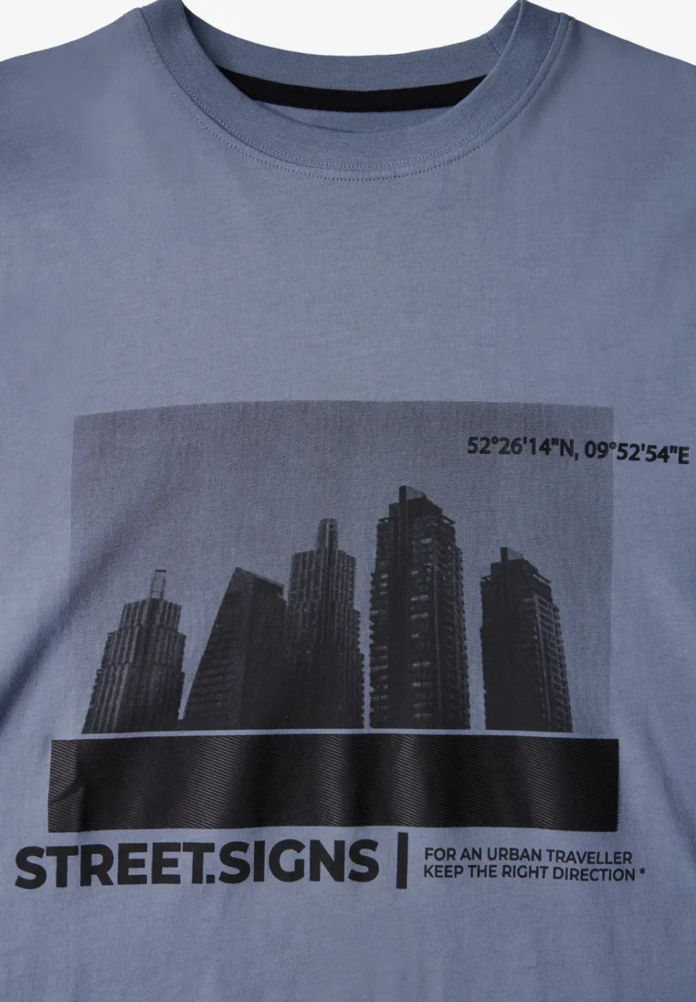 T-shirt met skyline-print