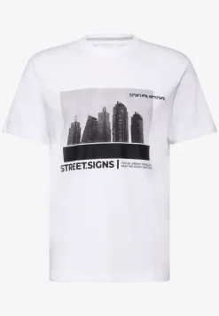 T-shirt met skyline-print