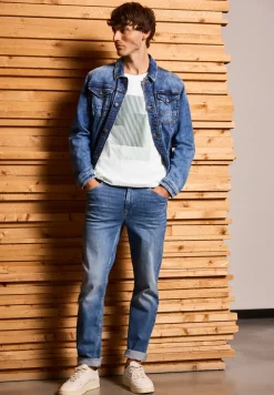 T-shirt met streepprint