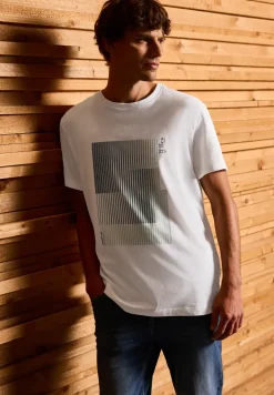 T-shirt met streepprint