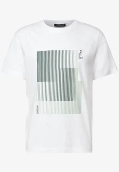 T-shirt met streepprint