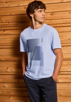 T-shirt met streepprint