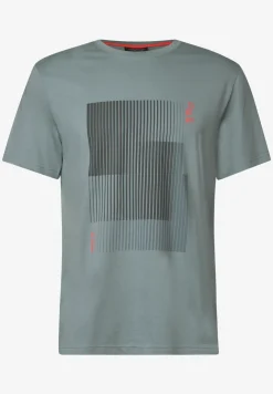 T-shirt met streepprint