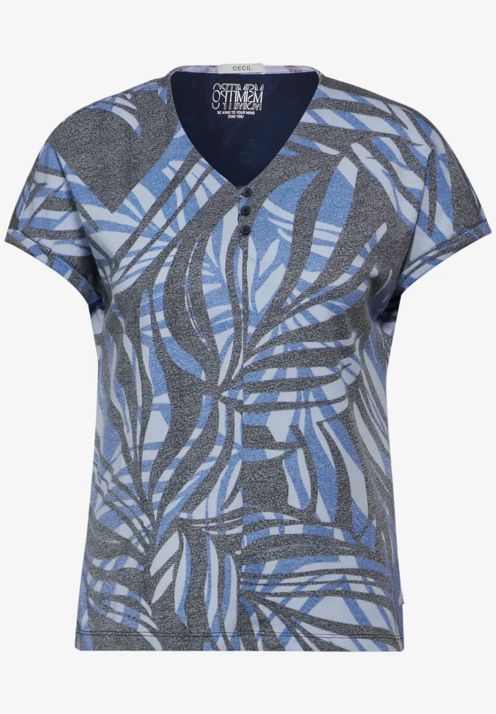T-shirt met V-hals
