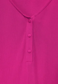 T-shirt van materiaalmix