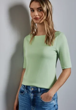 T-shirt in effen kleur
