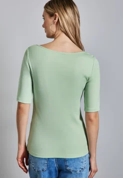 T-shirt in effen kleur
