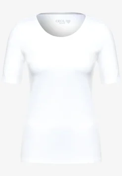 T-shirt in effen kleur