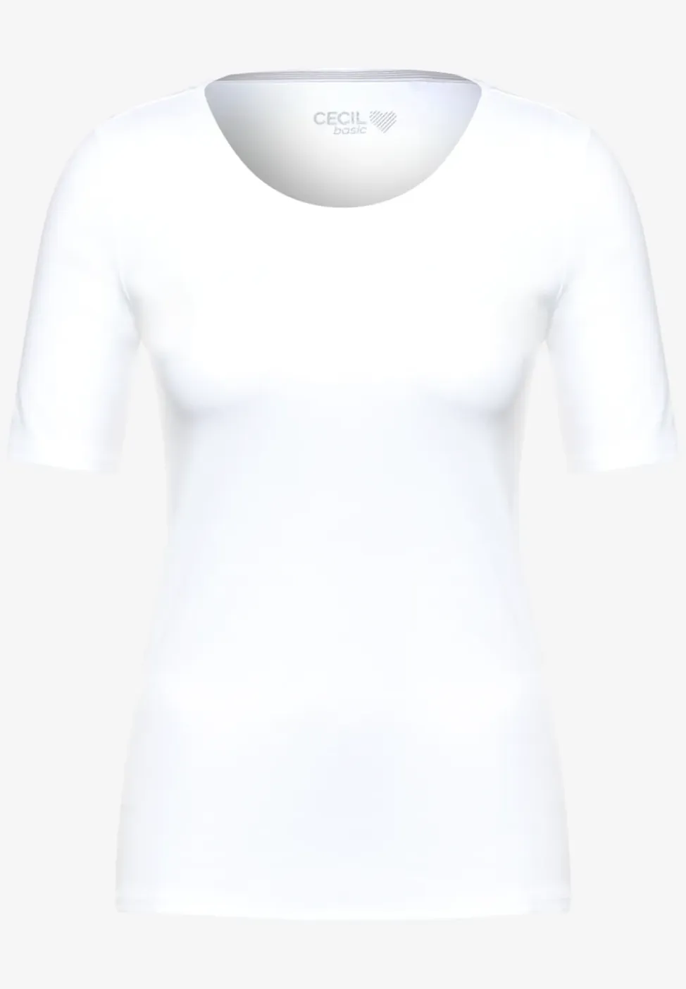 T-shirt in effen kleur