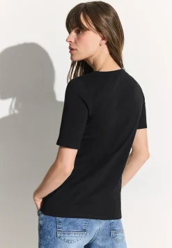 T-shirt in effen kleur